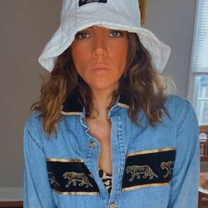 Vintage 90s L.A. Blues denim long sleeve button down